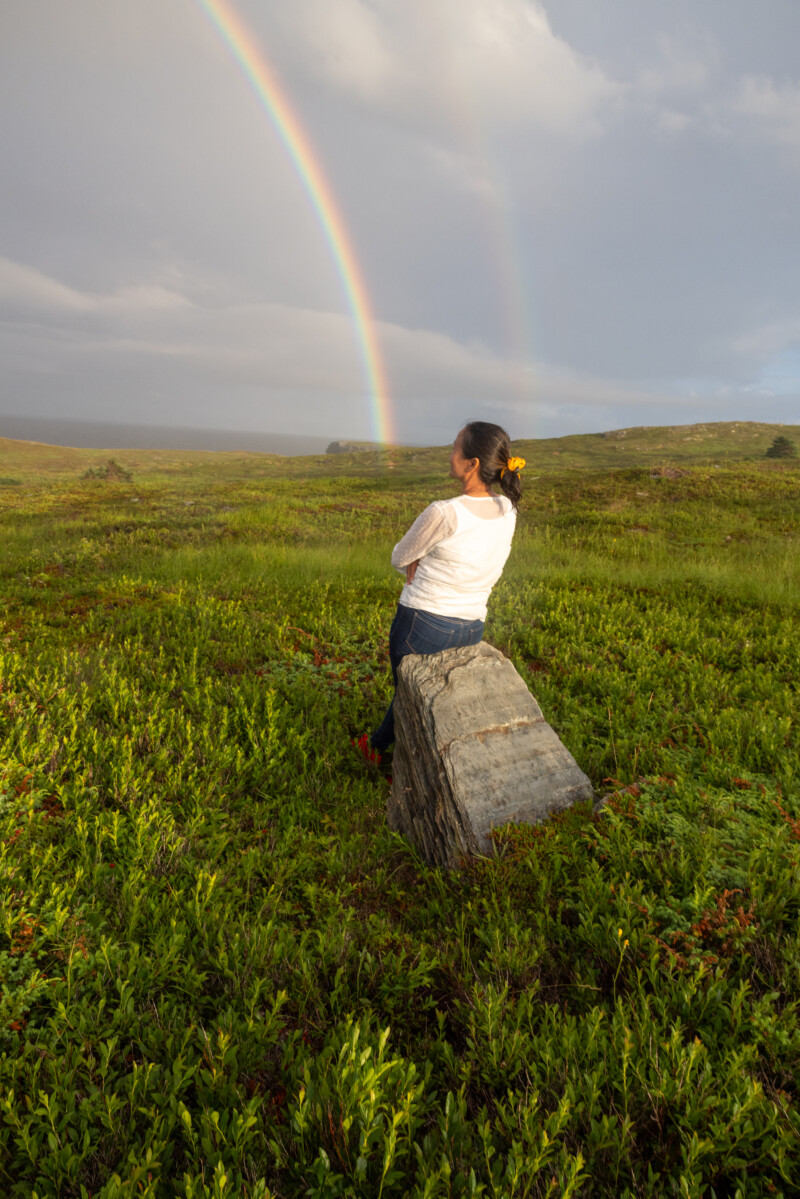 Newfoundland2234 — Nature, Person, Rainbow, Newfoundland, Canada