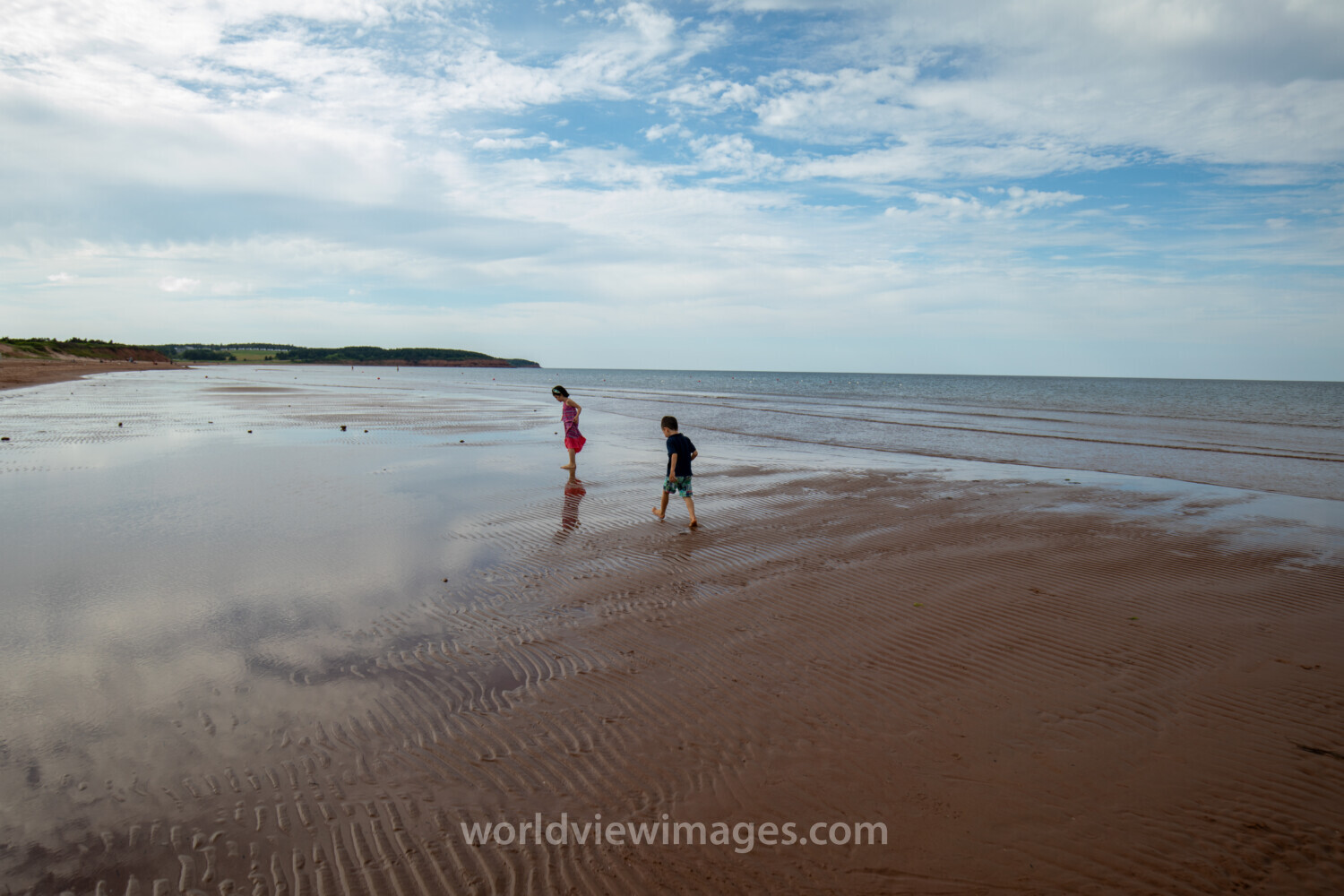 Sandbars in Prince Edward Island
