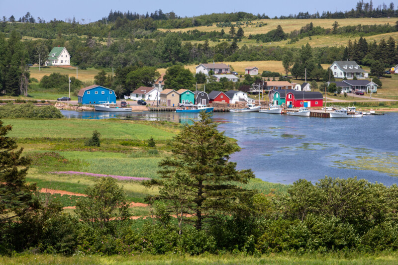 French River in Prince Edward Island — Beautiful Scenic Fishing village in Prince Edward Island, Canada — Prince Edward Island, Canada, PEI