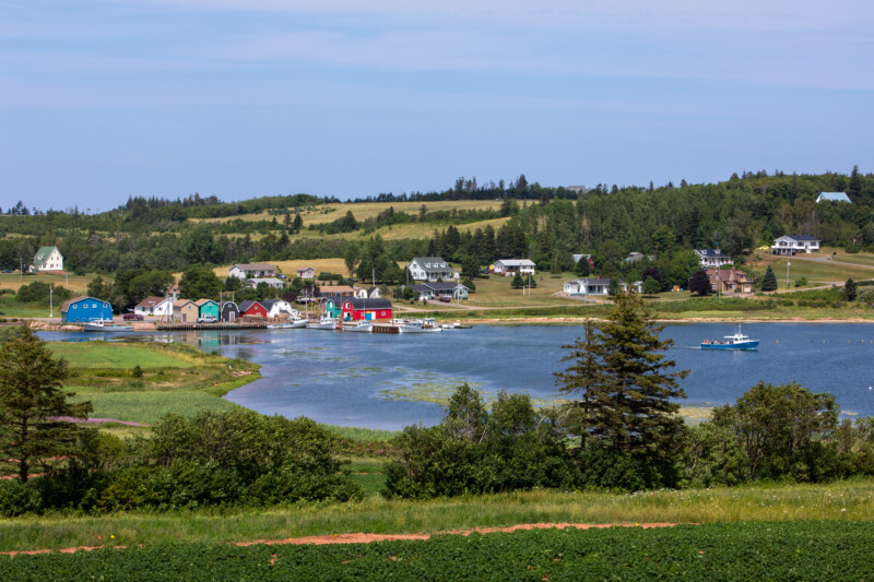 French River in Prince Edward Island — Beautiful Scenic Fishing village in Prince Edward Island, Canada — Prince Edward Island, Canada, PEI