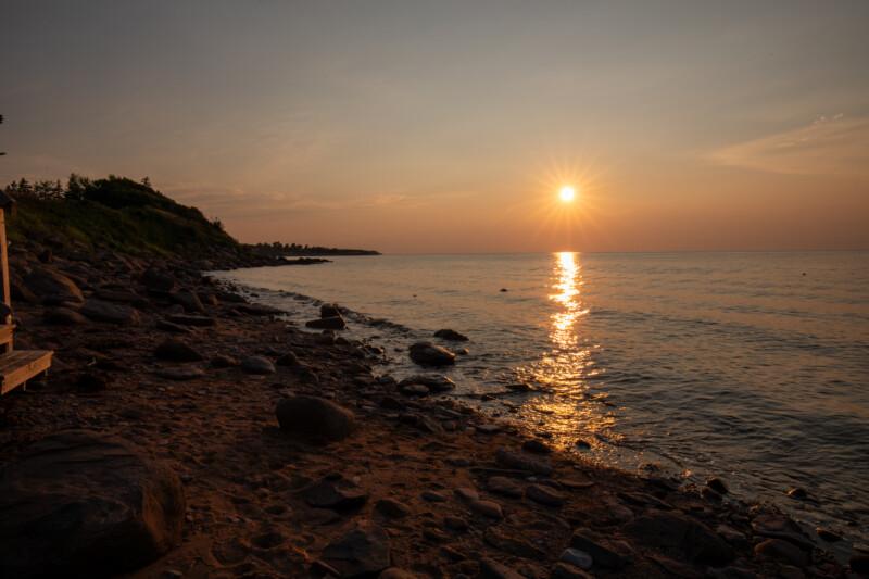 Sunset In Prince Edward Island — Beach, Nature, Ocean, Sand, Sky