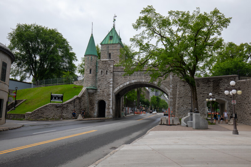 Stone wall of Old Quebec City — Quebec City, Canada, History