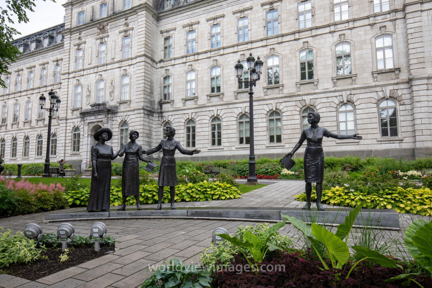 Sculpture at the Parlament Building in Quebec City