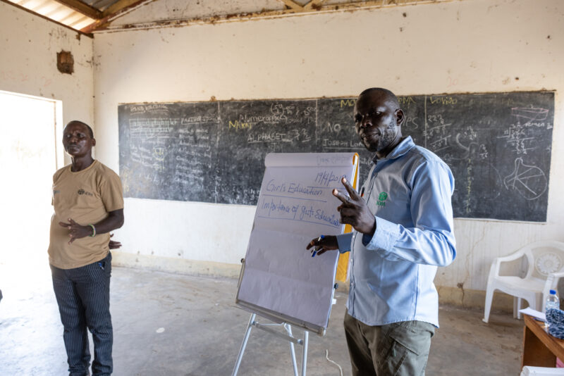 Educating Parents on the dangers of Early Marriage — In rural South Sudan, many ethnic tribes have a long tradition of a dowery for giving their daughters in...