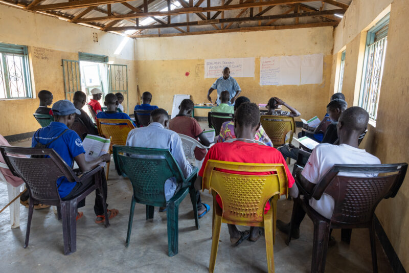 Teacher Training — Teachers go back to school to learn new methods of teaching in rural South Sudan. — Person, Seminar Room, South Sudan, Africa, Pastoralists