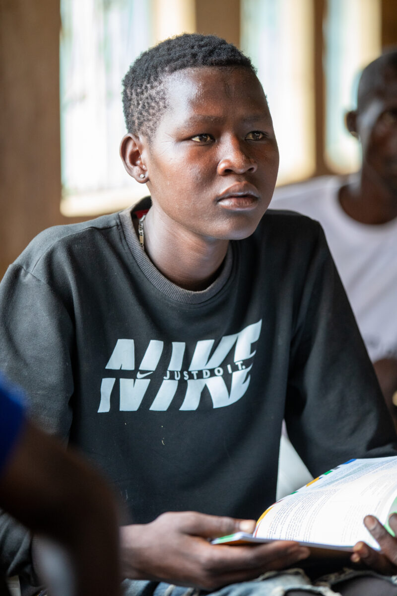 Teacher Training — Teachers go back to school to learn new methods of teaching in rural South Sudan. — Adult, Eyes Open, Frontal Face, Male, One Face