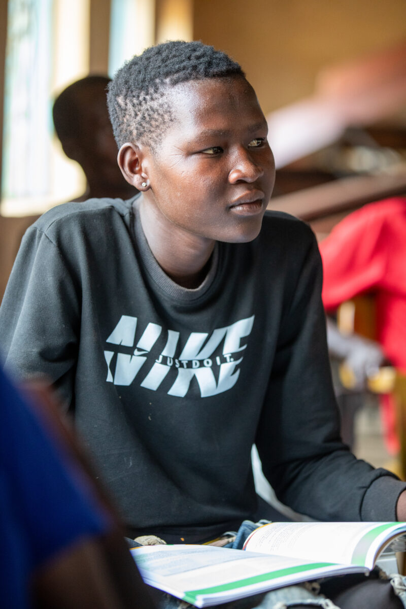 Teacher Training — Teachers go back to school to learn new methods of teaching in rural South Sudan. — Eyes Open, Frontal Face, Male, One Face, Person