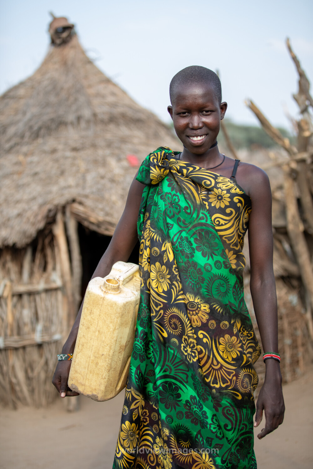 Girl with Water Container