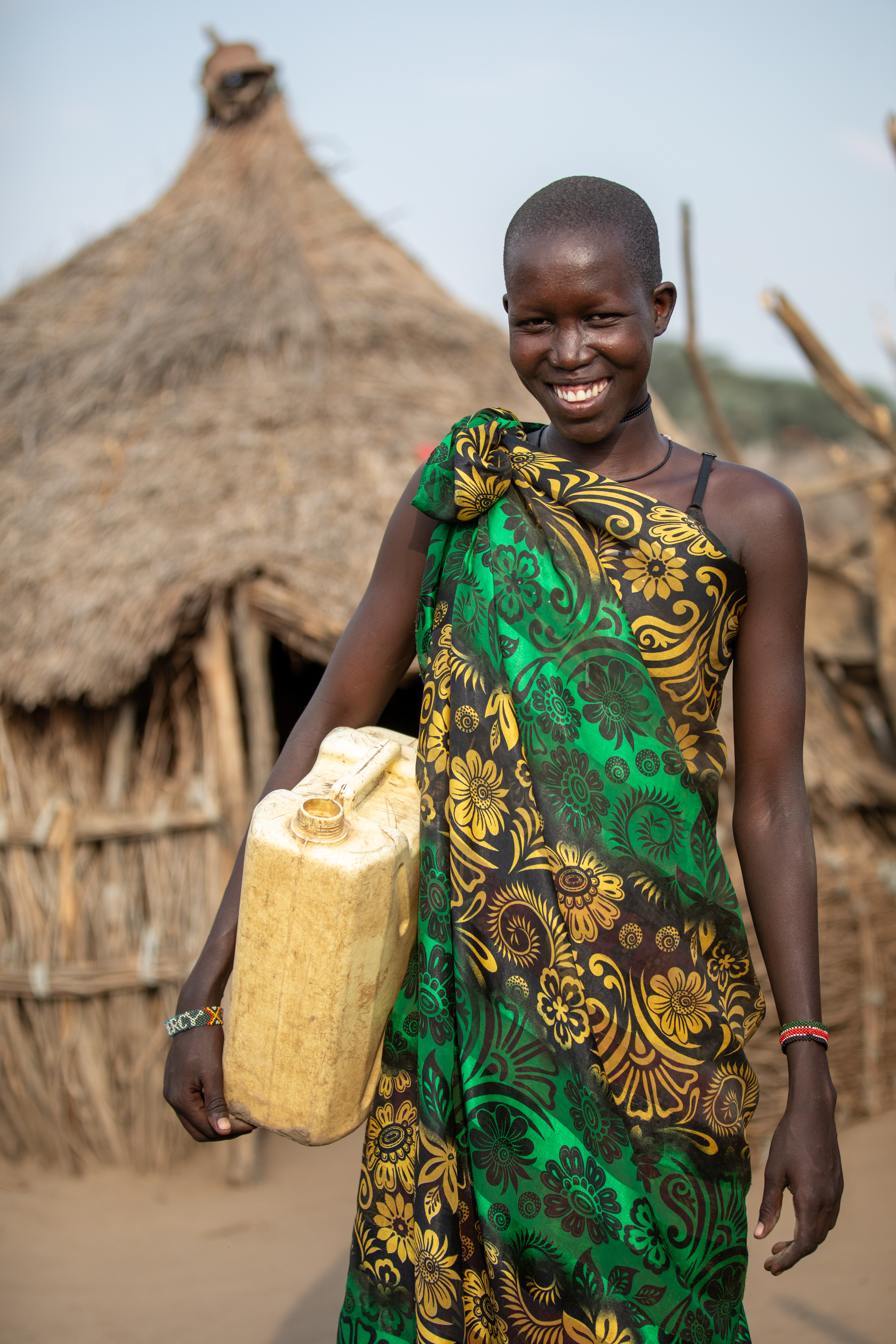 Girl with Water Container