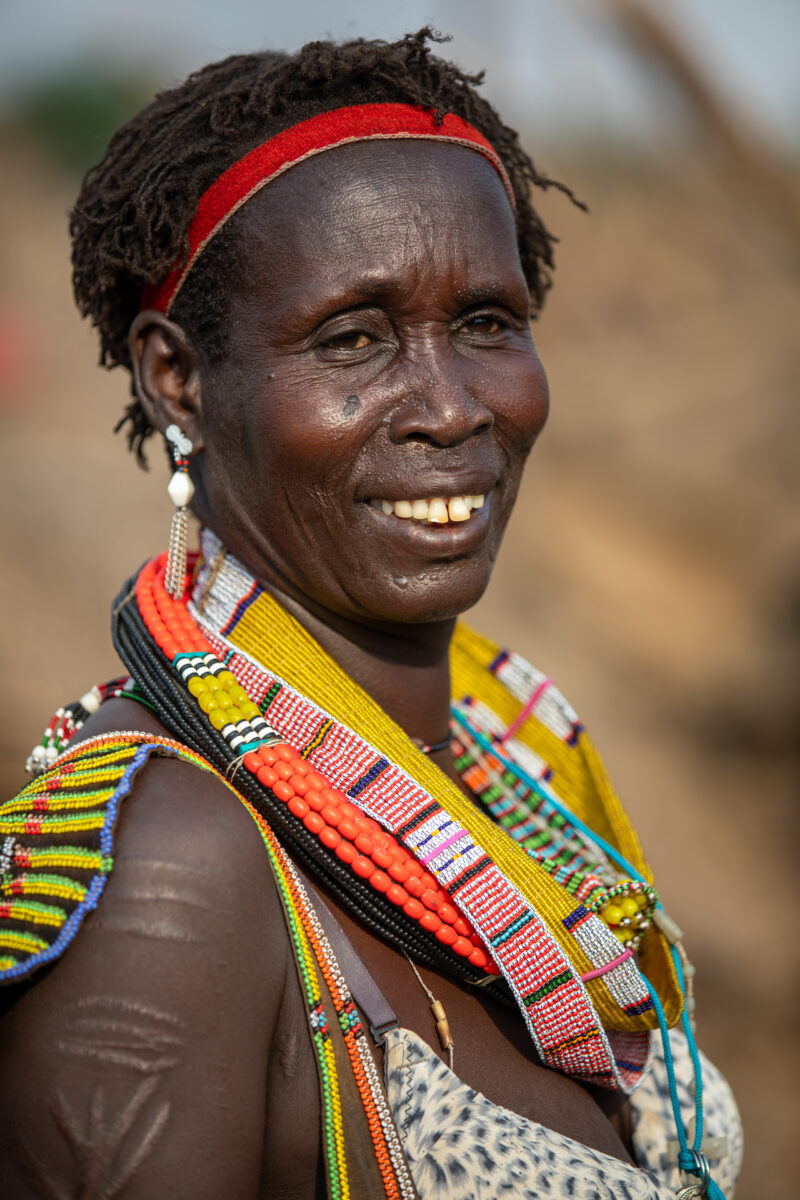 Woman in South Sudan — Adult, Eyes Open, Female, Frontal Face, One Face