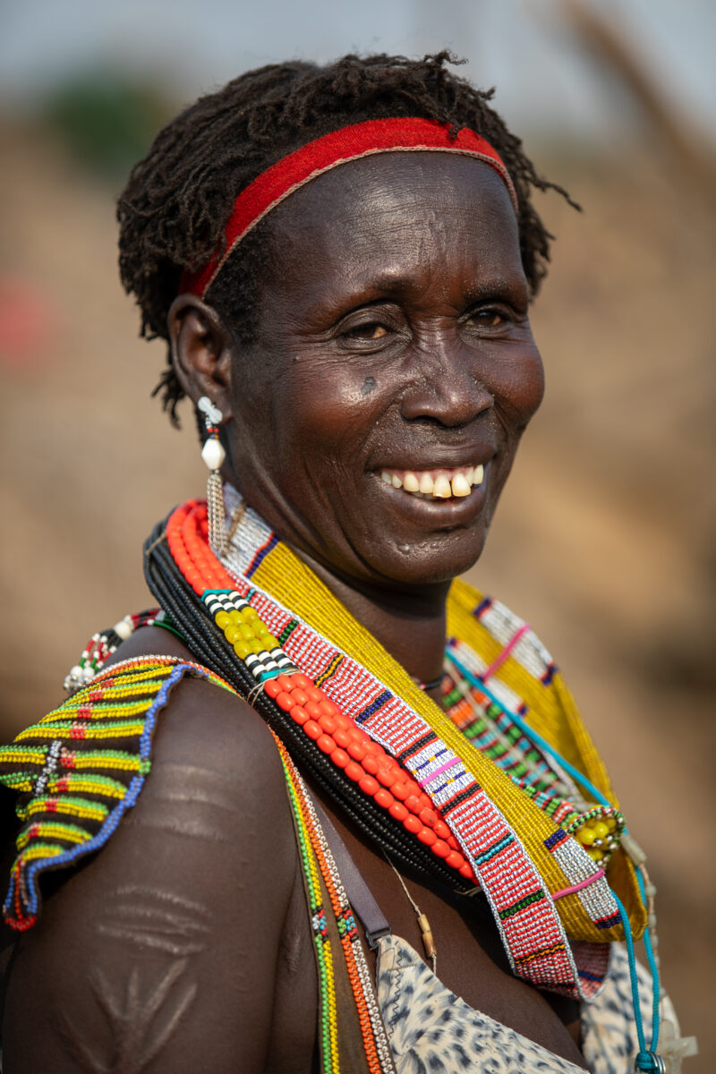 Woman in South Sudan — Adult, Eyes Open, Female, Frontal Face, One Face