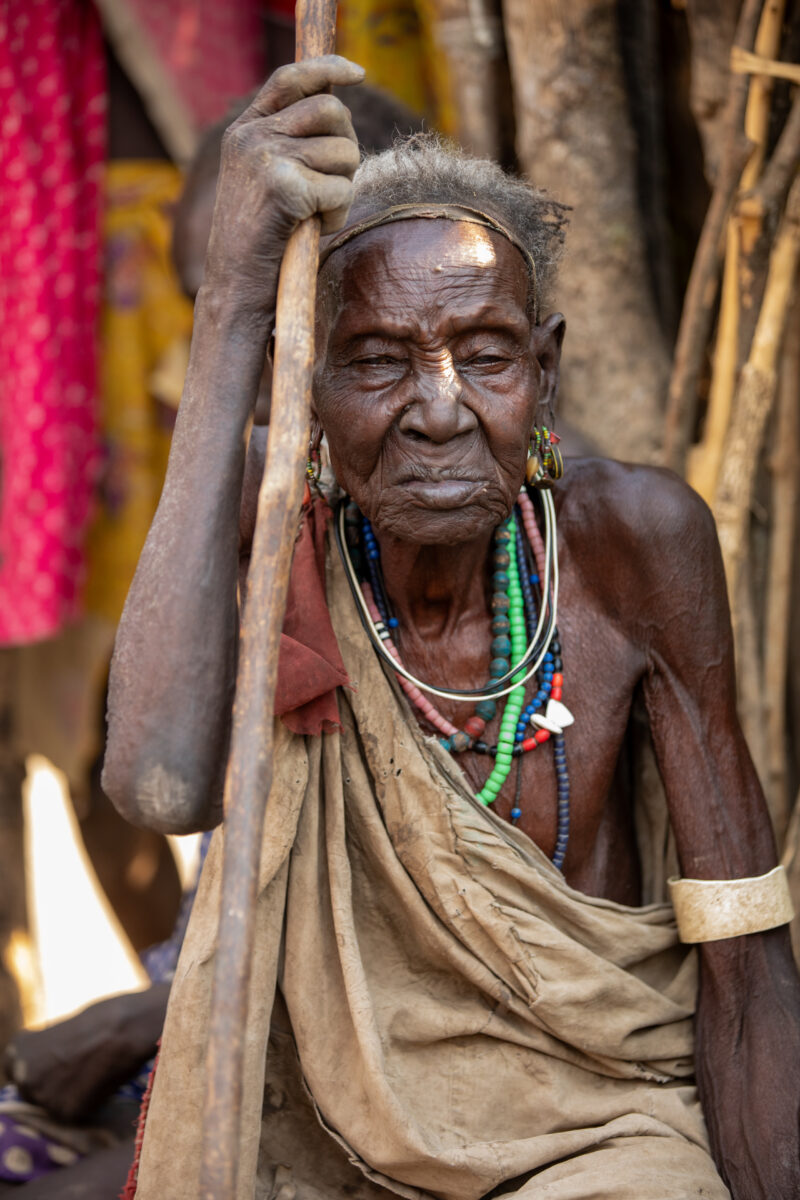 Elderly Woman in South Sudan — Elderly, Eyes Open, Female, Frontal Face, One Face