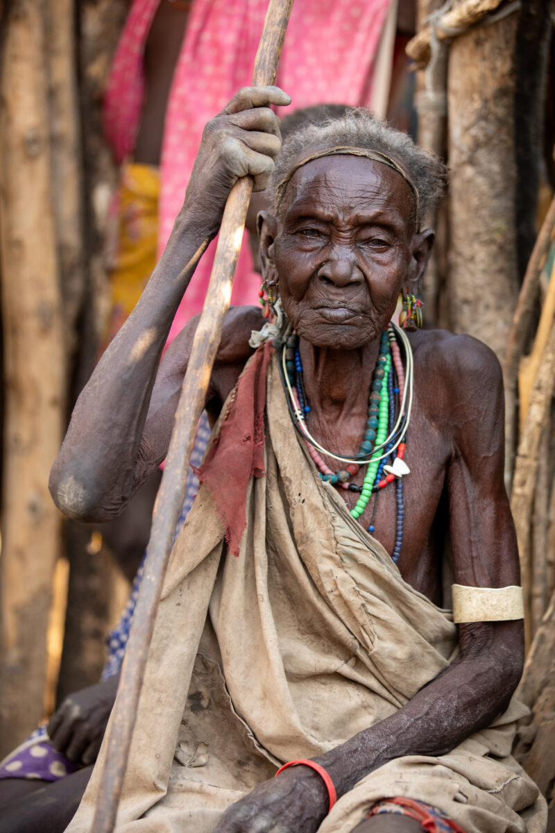 Elderly Woman in South Sudan — Elderly, Eyes Open, Female, Frontal Face, One Face