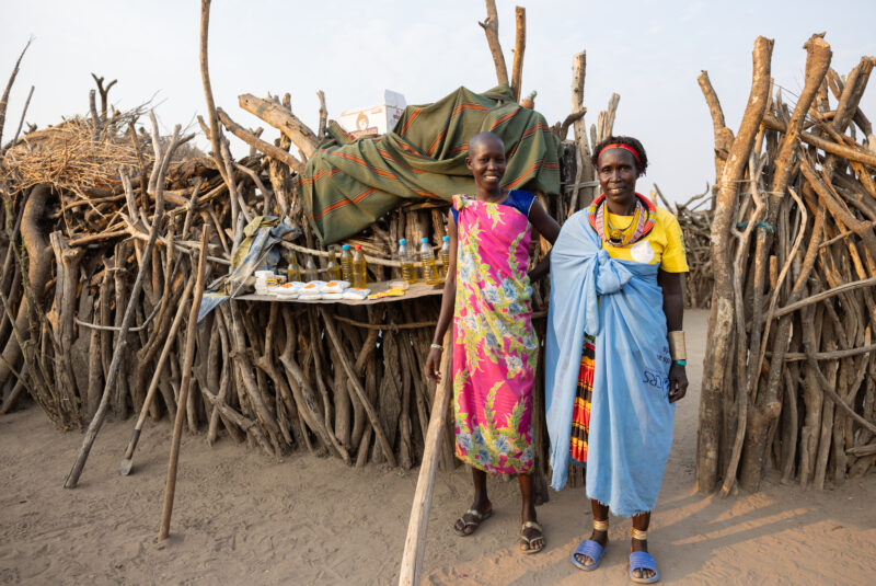Mother and Daughter — Frontal Face, Person, South Sudan, Two Faces, Africa