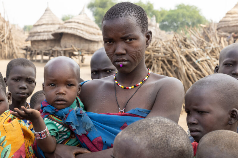 Children in South Sudan — Child, Eyes Open, Female, Frontal Face, Group