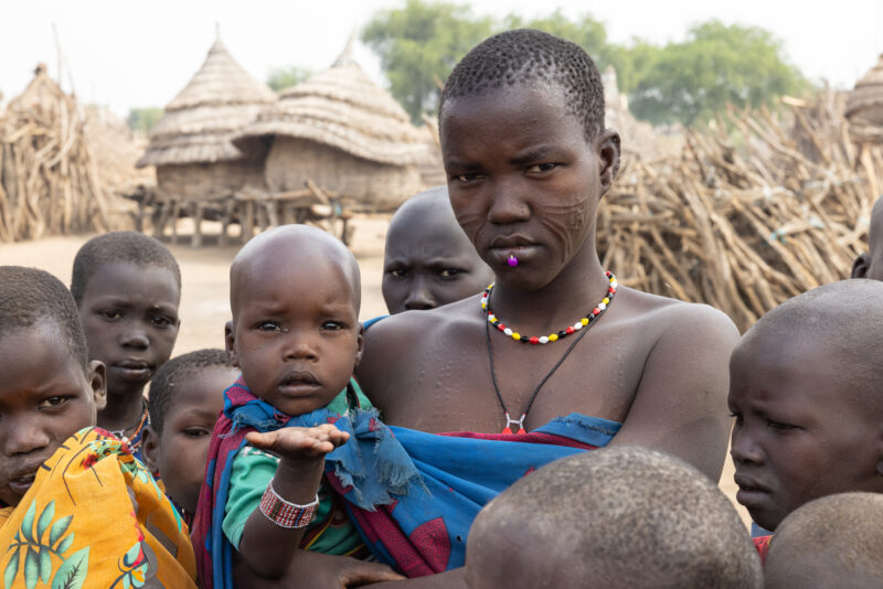 Children in South Sudan — Adult, Child, Eyes Open, Female, Frontal Face