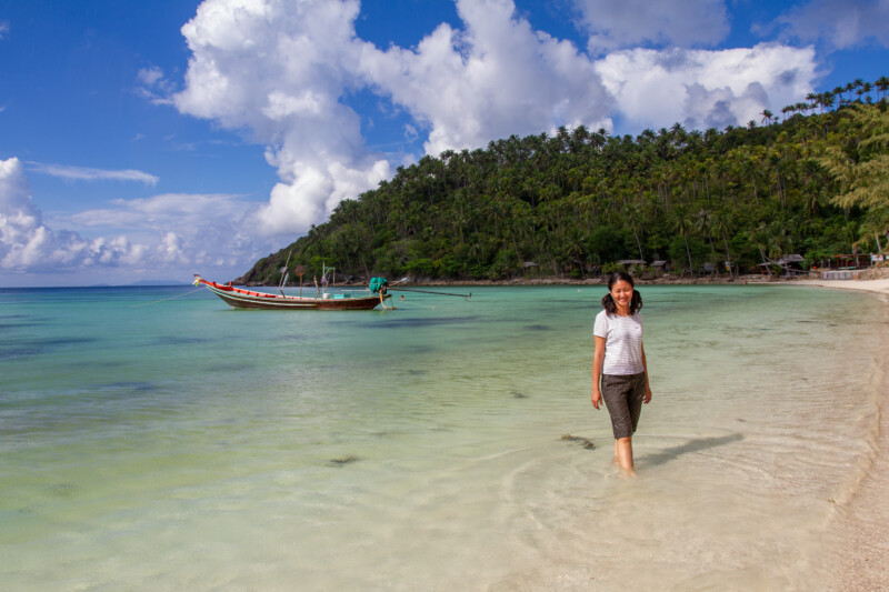 Beach in Thailand — Adult, Beach, Eyes Open, Female, Frontal Face