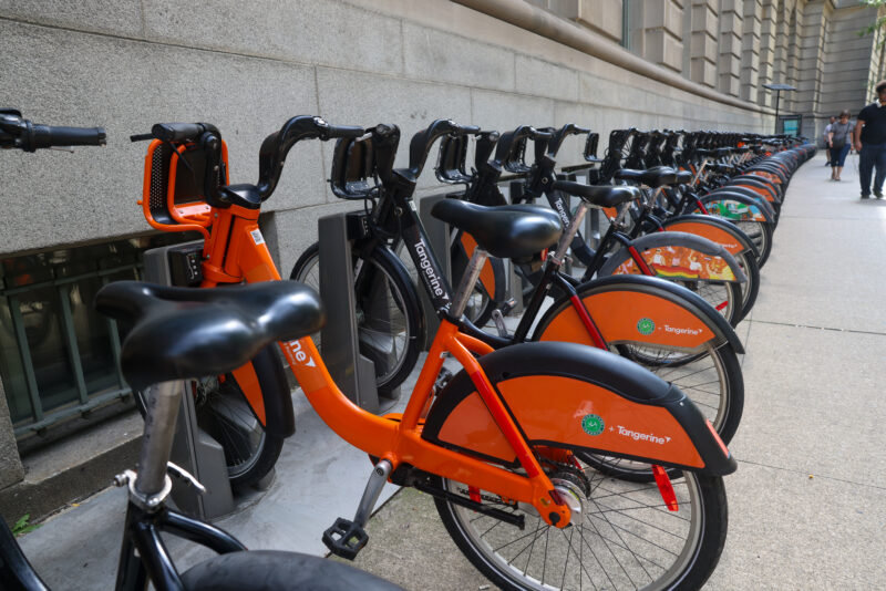 Rent a Bike — Get somewhere faster with Renta bike stations located around town in Toronto. — Person, Selective Color, Vehicle, Toronto, Canada