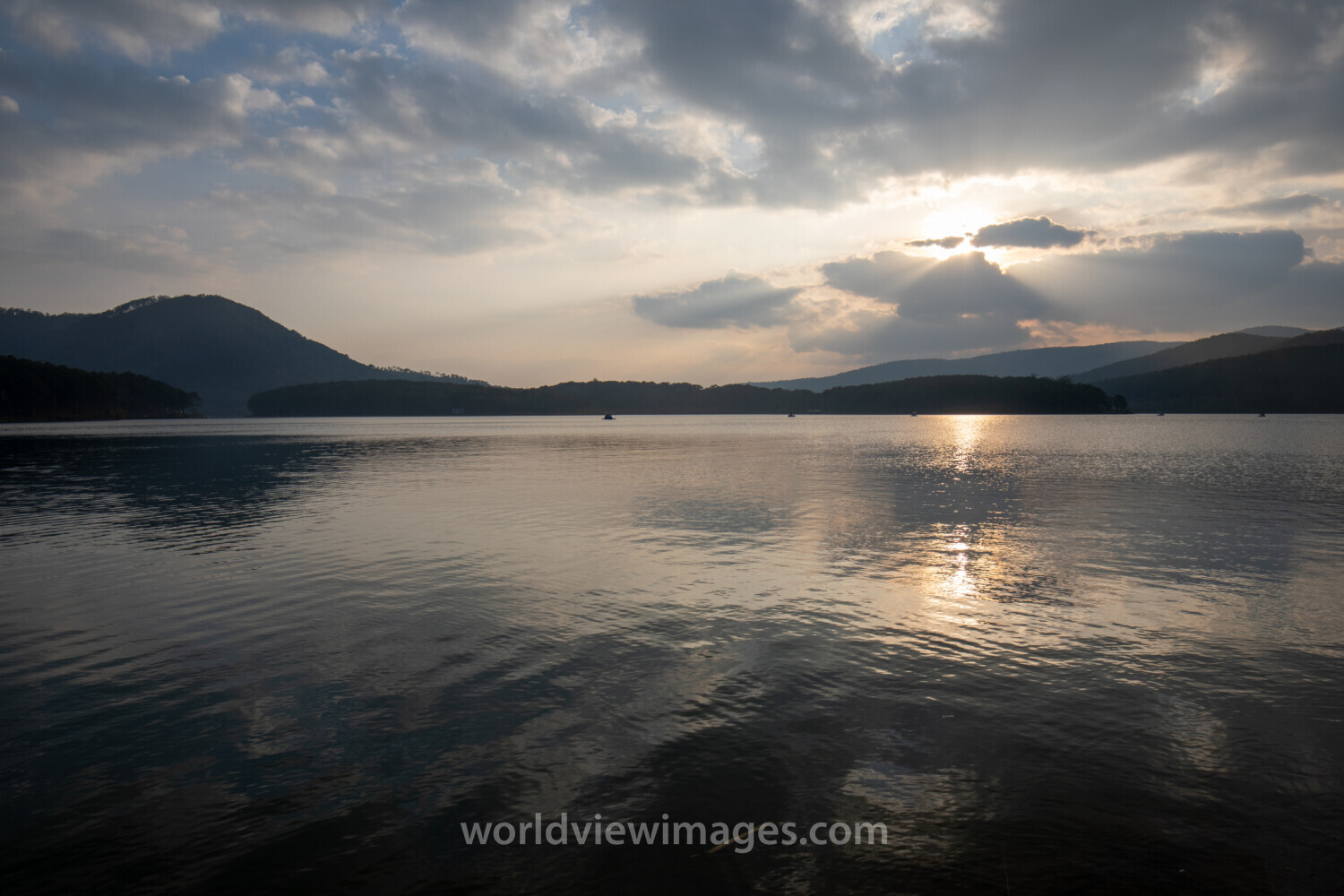 Scenic Lake in Vietnam