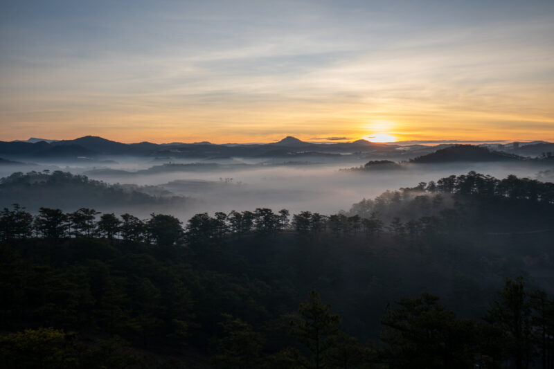 Sunrise in Vietnam — Nature, Sky, Sunset, Vietnam, Scenic