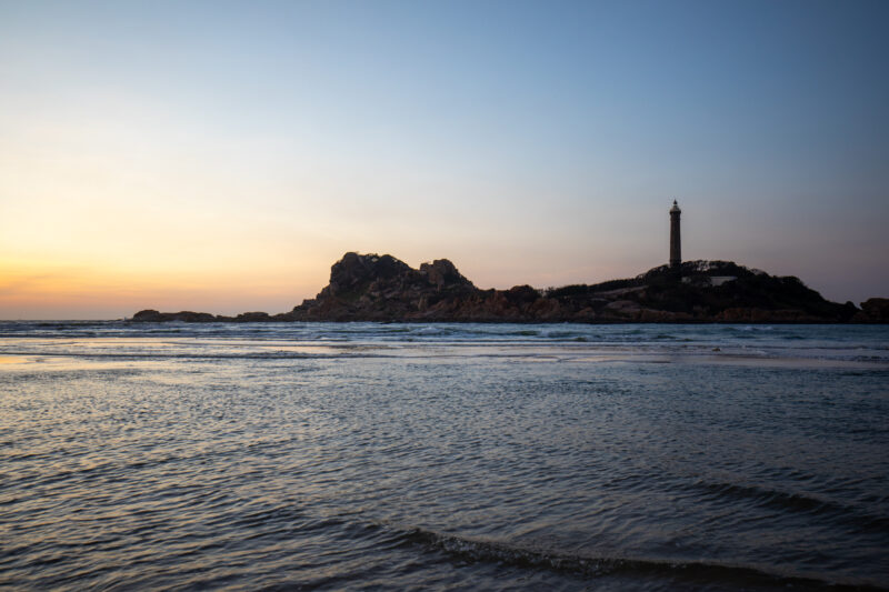 Sunrise in Vietnam — Architecture, Beach, Building, Nature, Sand