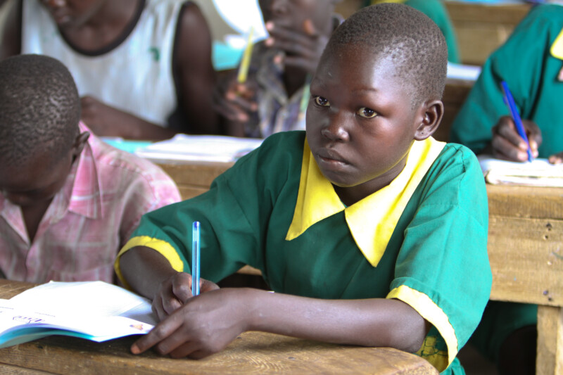 Girl in School in South Sudan