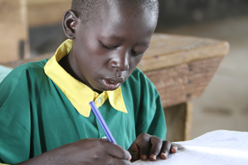 Student in South Sudan