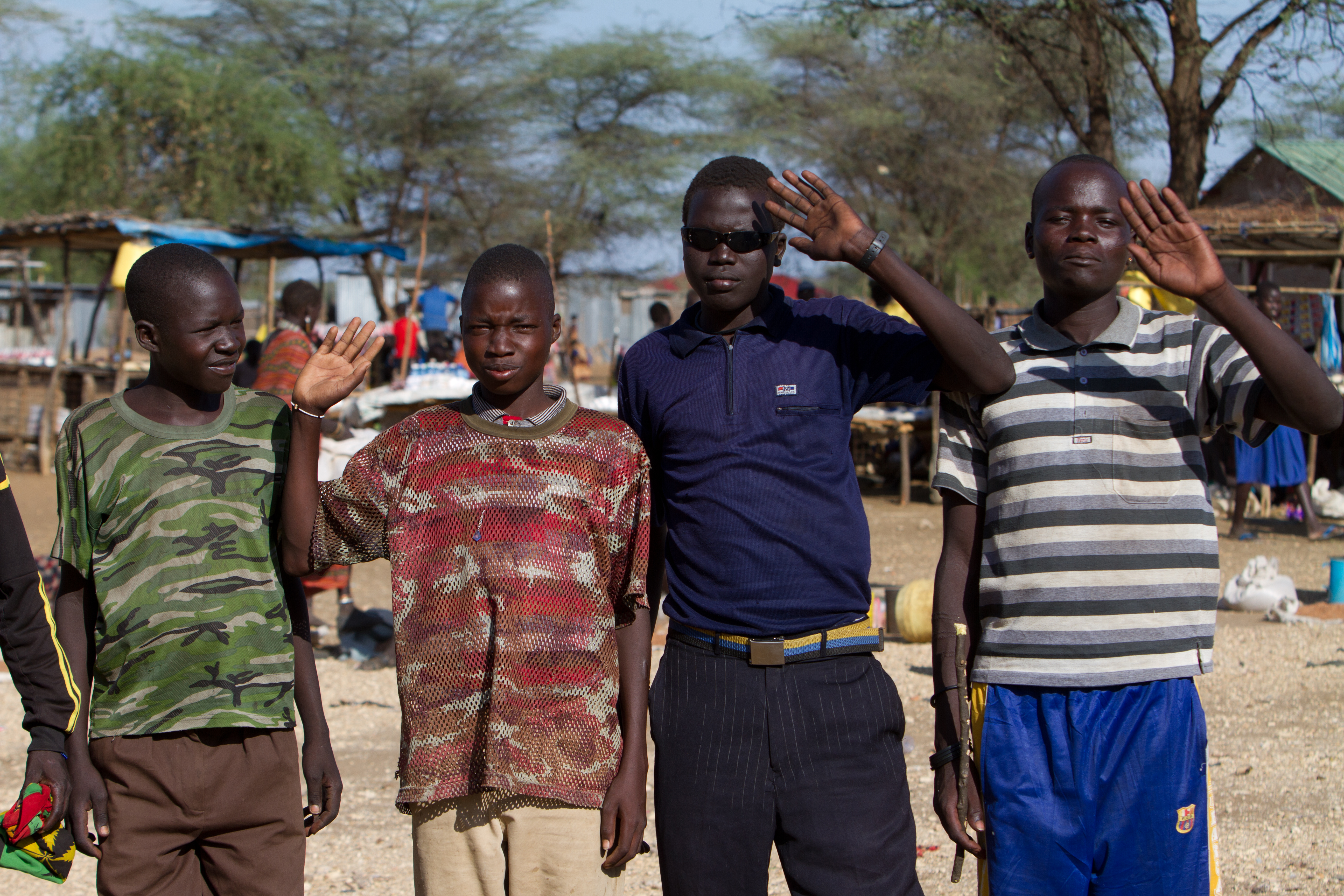 Faces in a Market in South Sudan