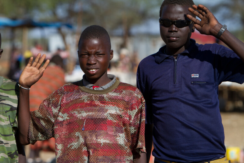 Young Men in A Market