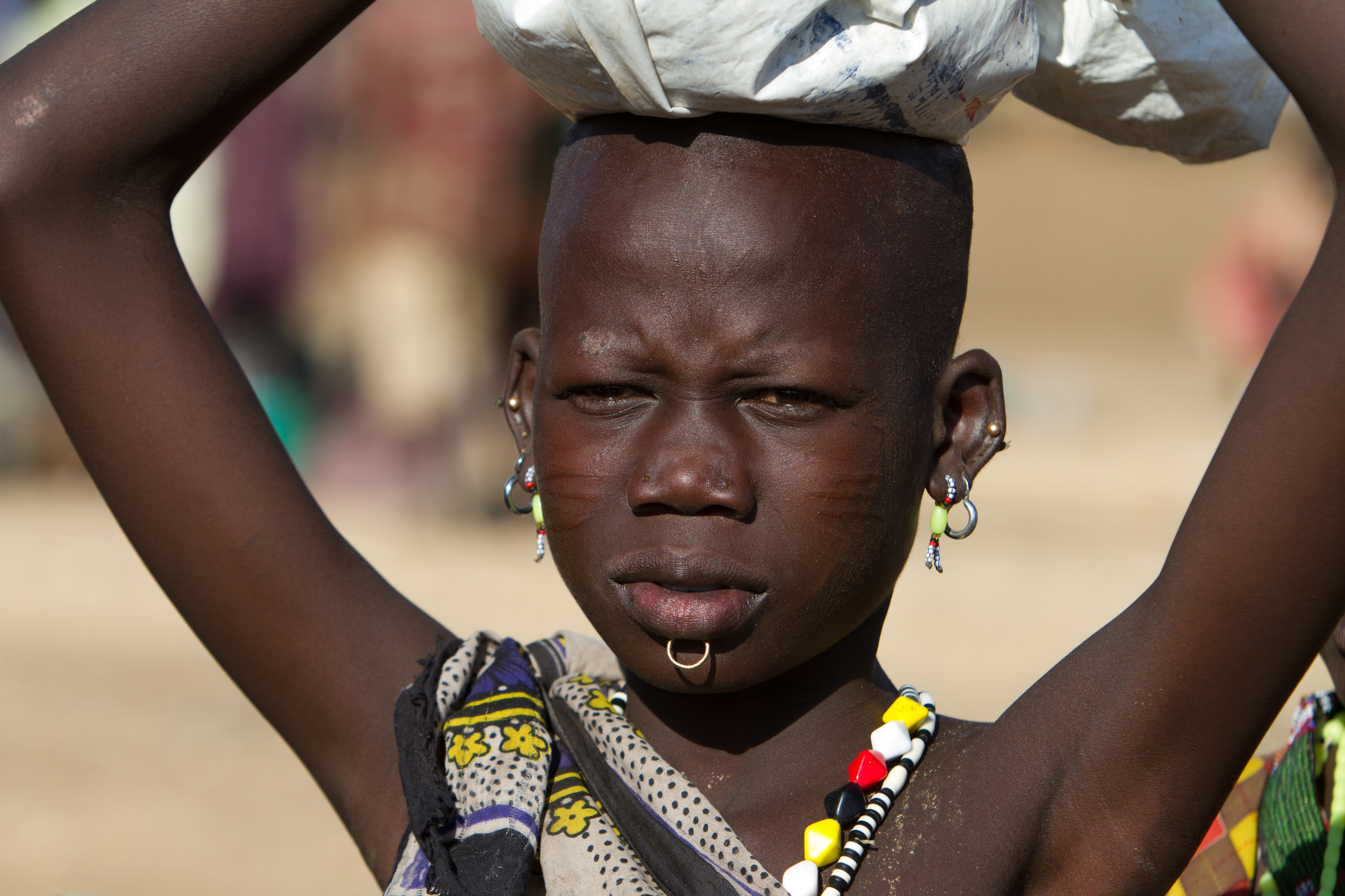 Girl in a Market in South Sudan