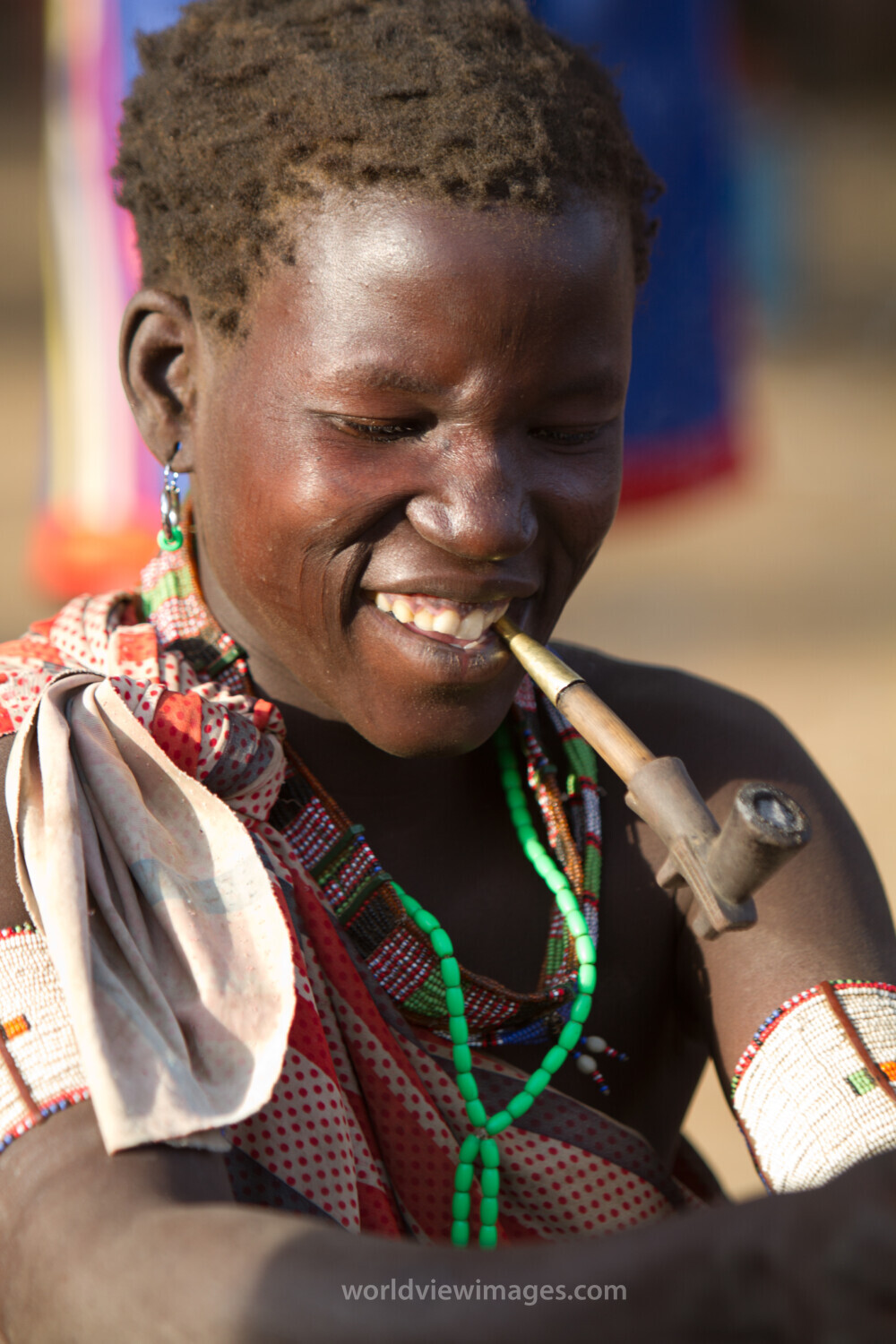 Woman At A Market in South Sudan