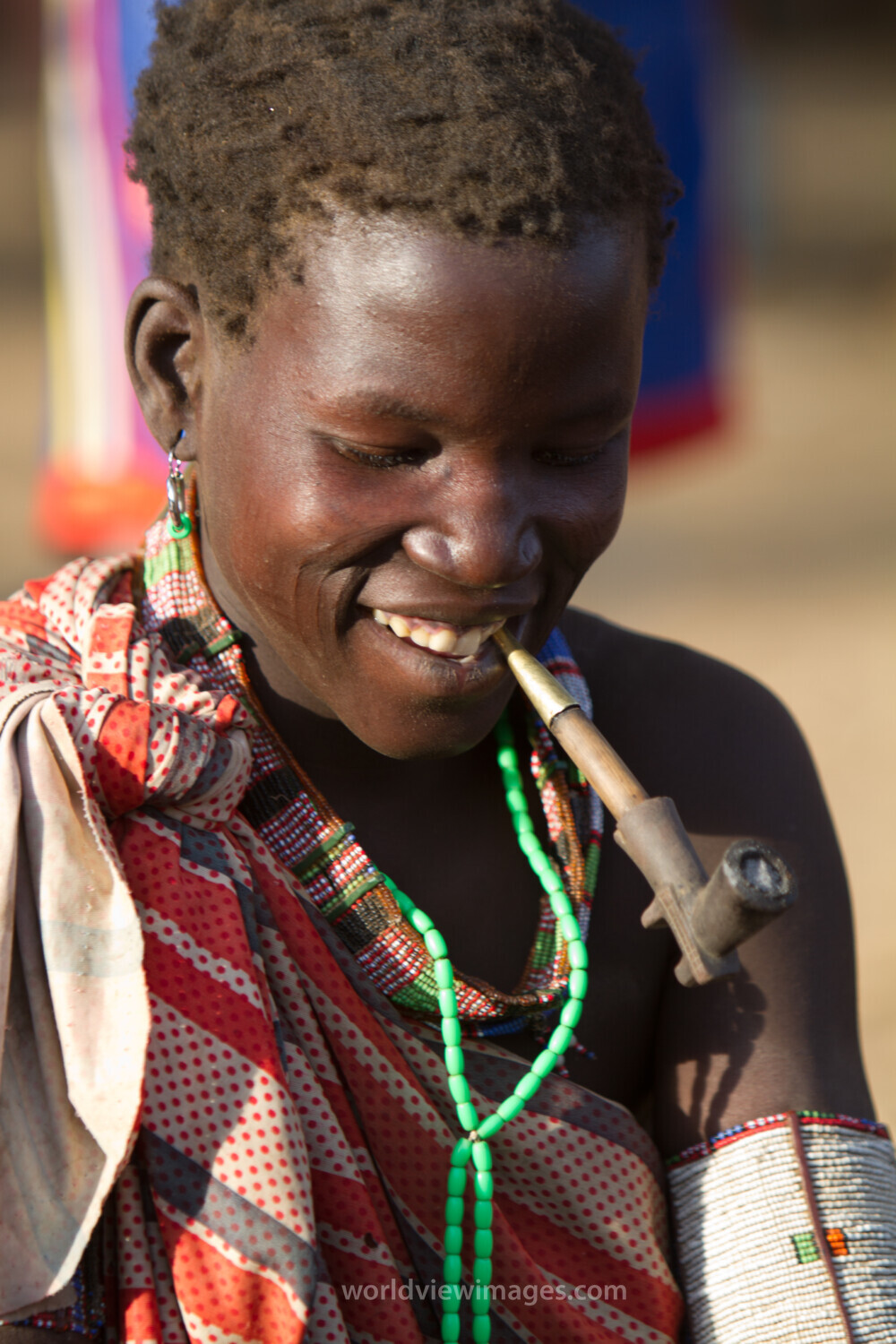 Woman At A Market in South Sudan
