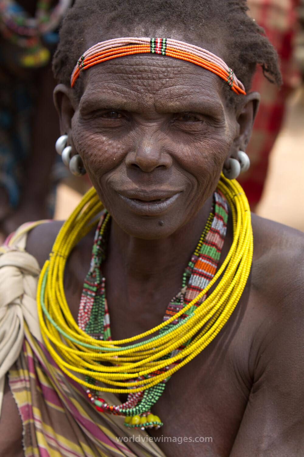 Ethnic Woman with Beads