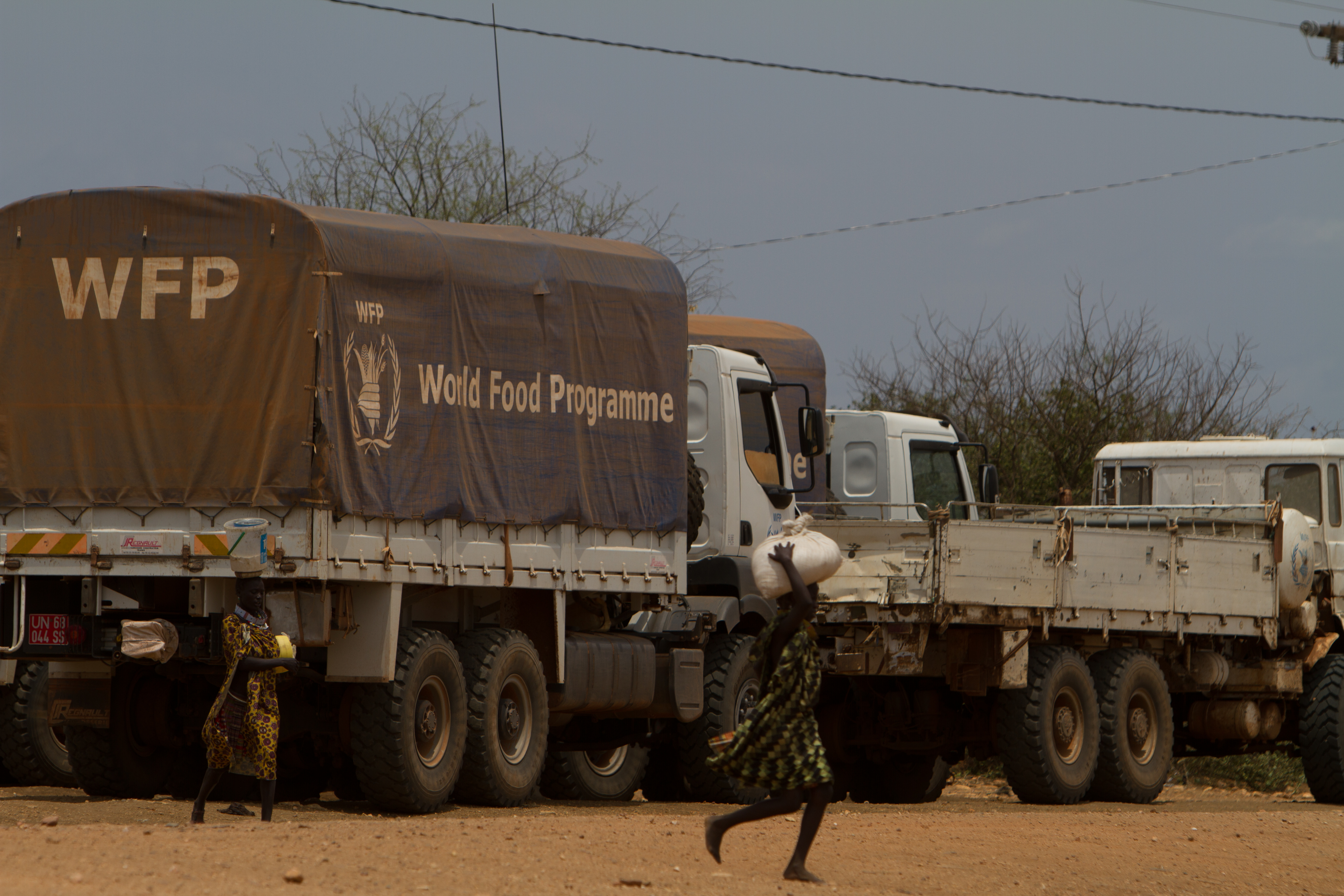 World Food Programme Trucks in South Sudan