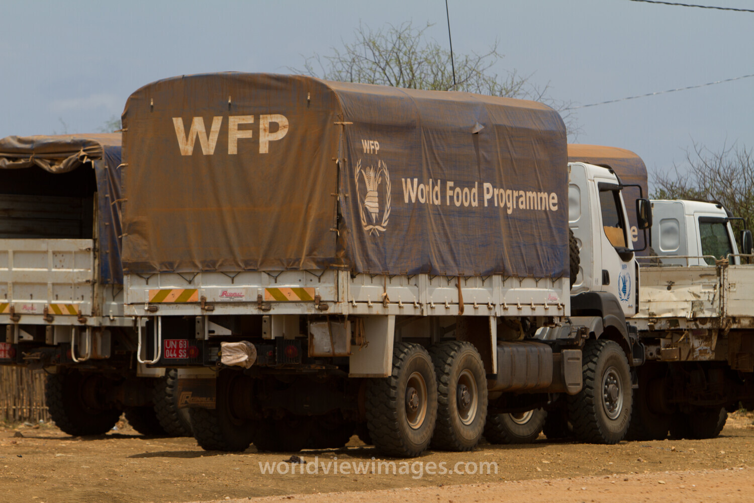 World Food Programme Trucks in South Sudan