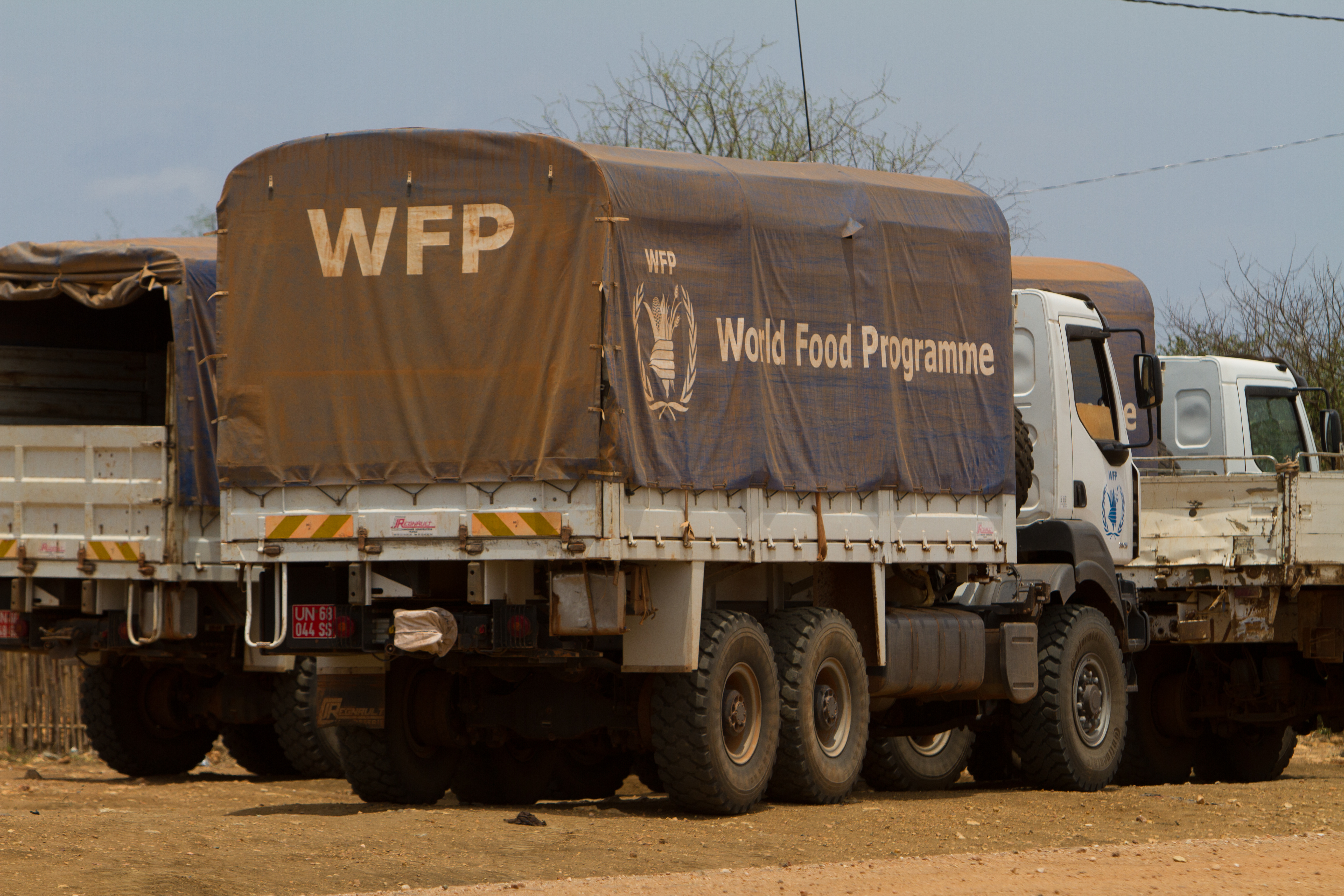 World Food Programme Trucks in South Sudan