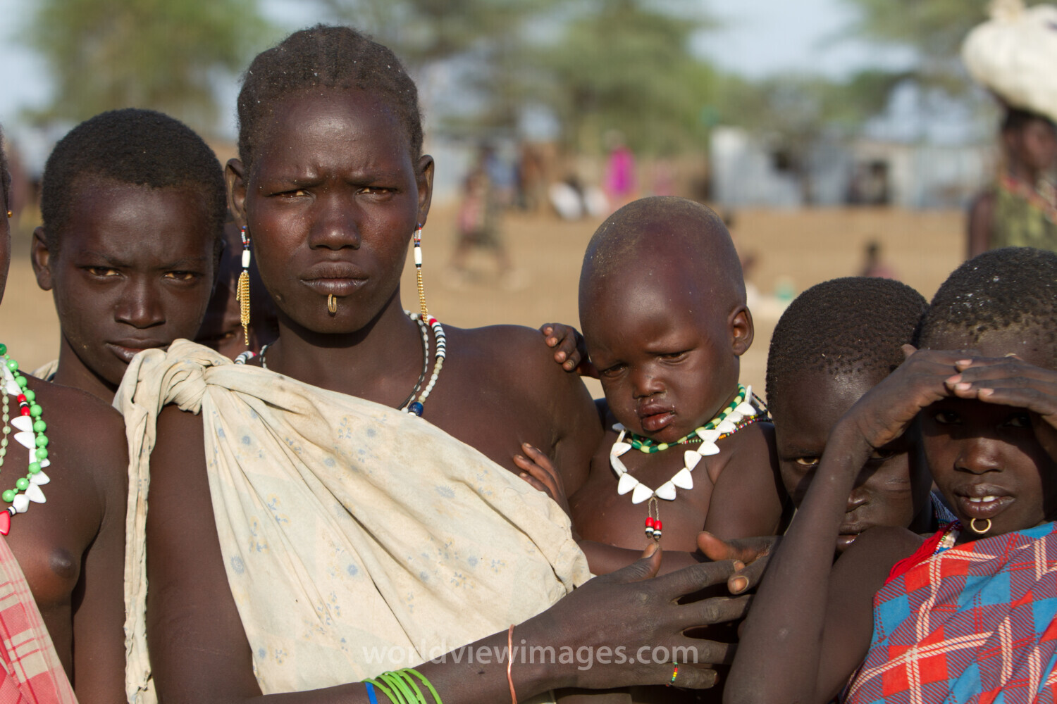 Faces in a Market in South Sudan