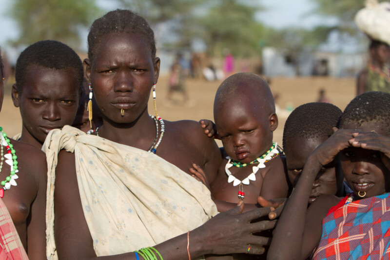 Faces in a Market in South Sudan