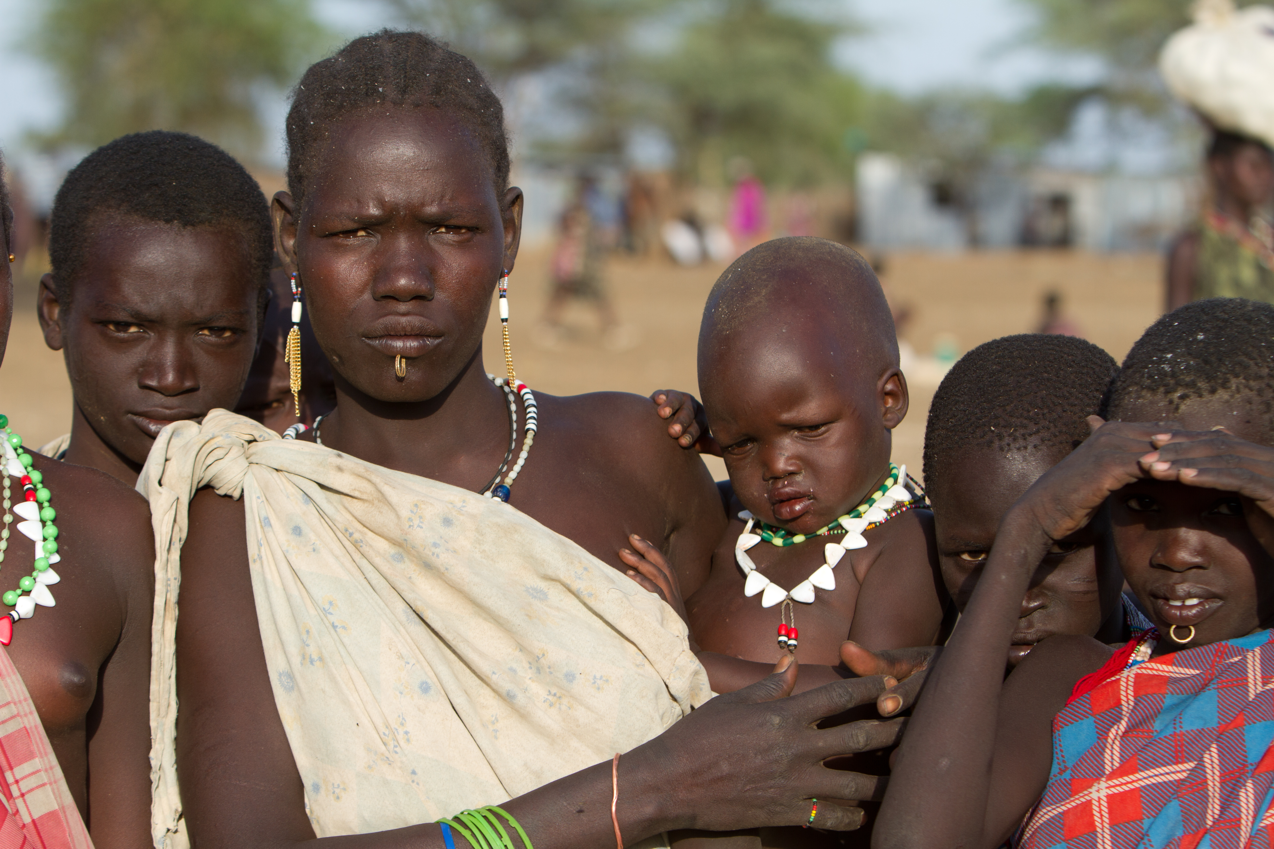 Faces in a Market in South Sudan
