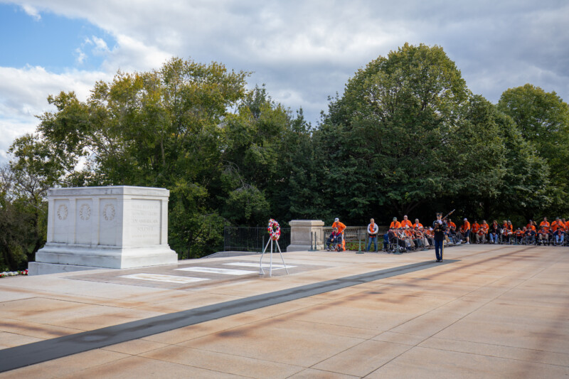 Tomb of the Unknown Soldier — Architecture, Cemetery, Grave, Motorcycle, Person