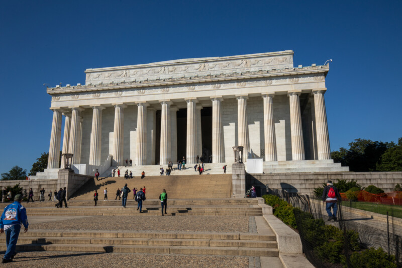 Lincoln Memorial Building — Architecture, Building, Person, Pillar, Religion