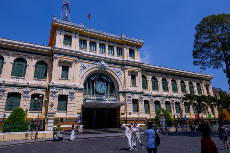 Post Office in Ho Chi Minh City, Vietnam — Architecture, Building, Person, Vietnam