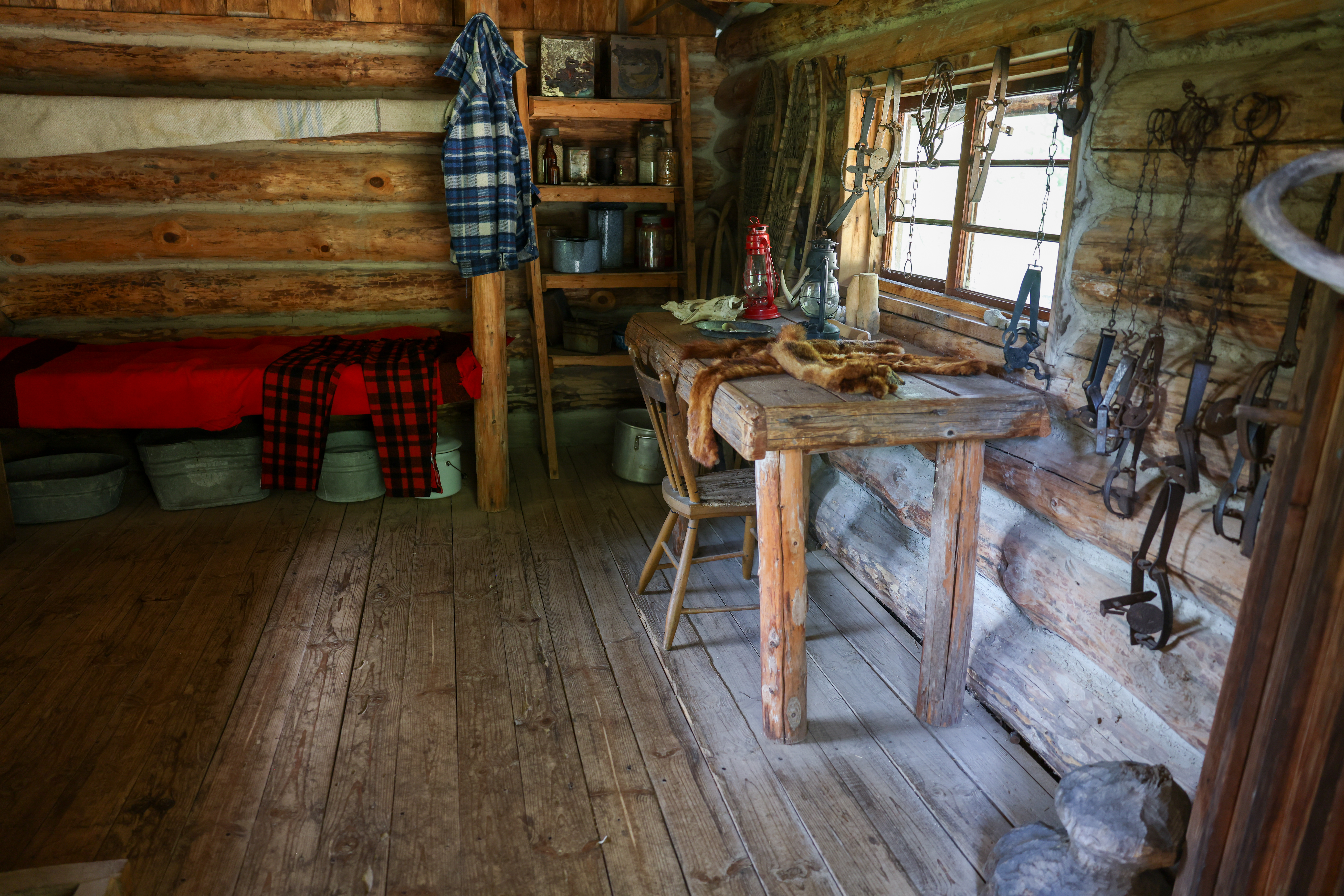 Trapper Cabin in a Pioneer Village