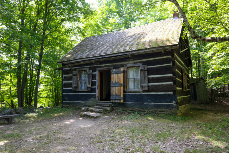 Hewn Log Cabin