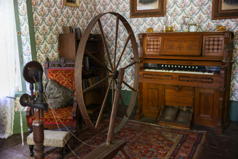 Spinning Wheel and Pump Organ