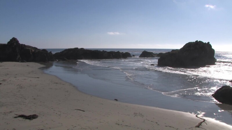 California Beach — Stock video of beach shots on the Pacific Coast Highway of the California coastline, highway 1Keywords: Ocean, sea, Pacific, coast, Beach,...