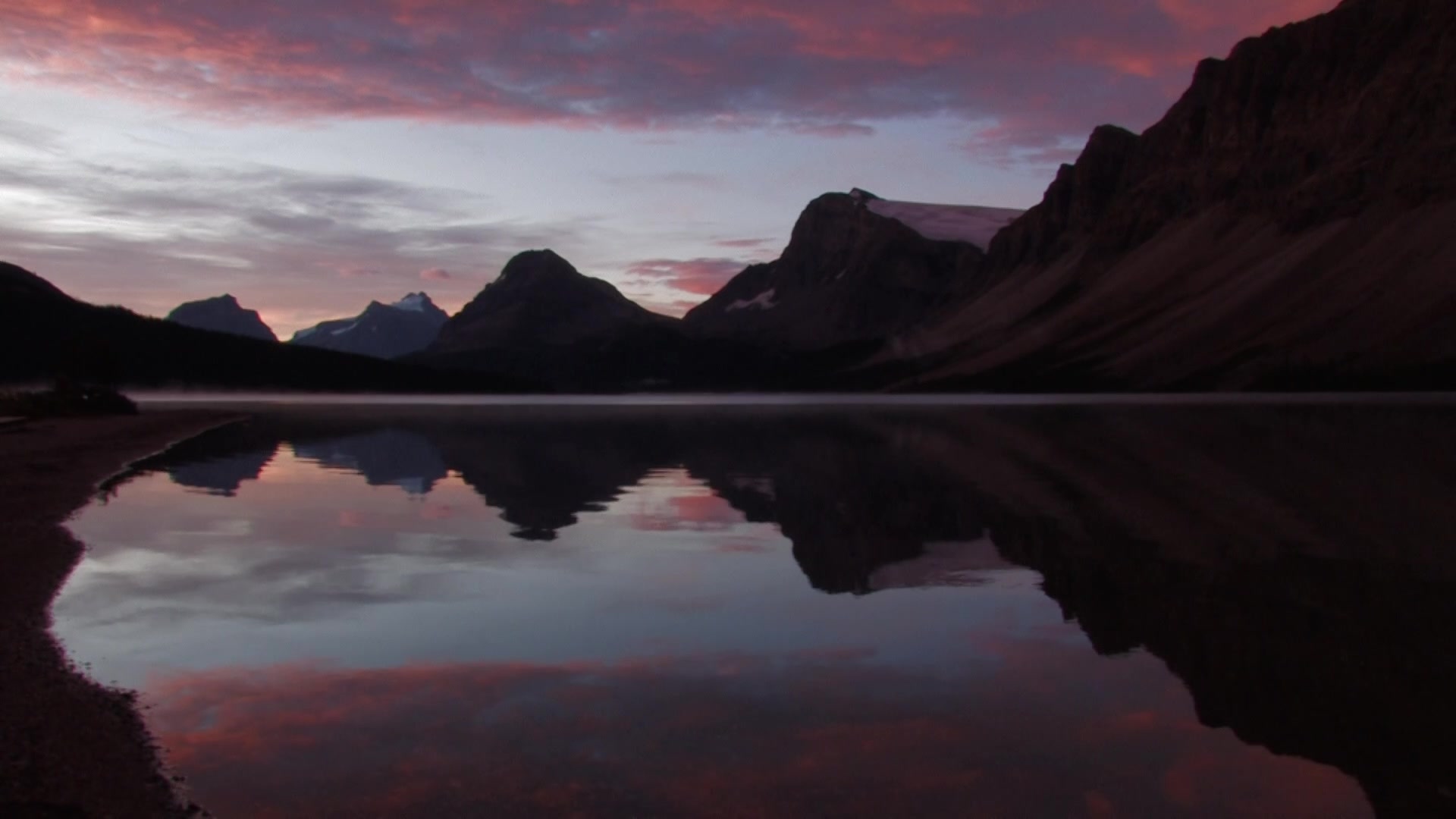 Bow Lake at Sunrise