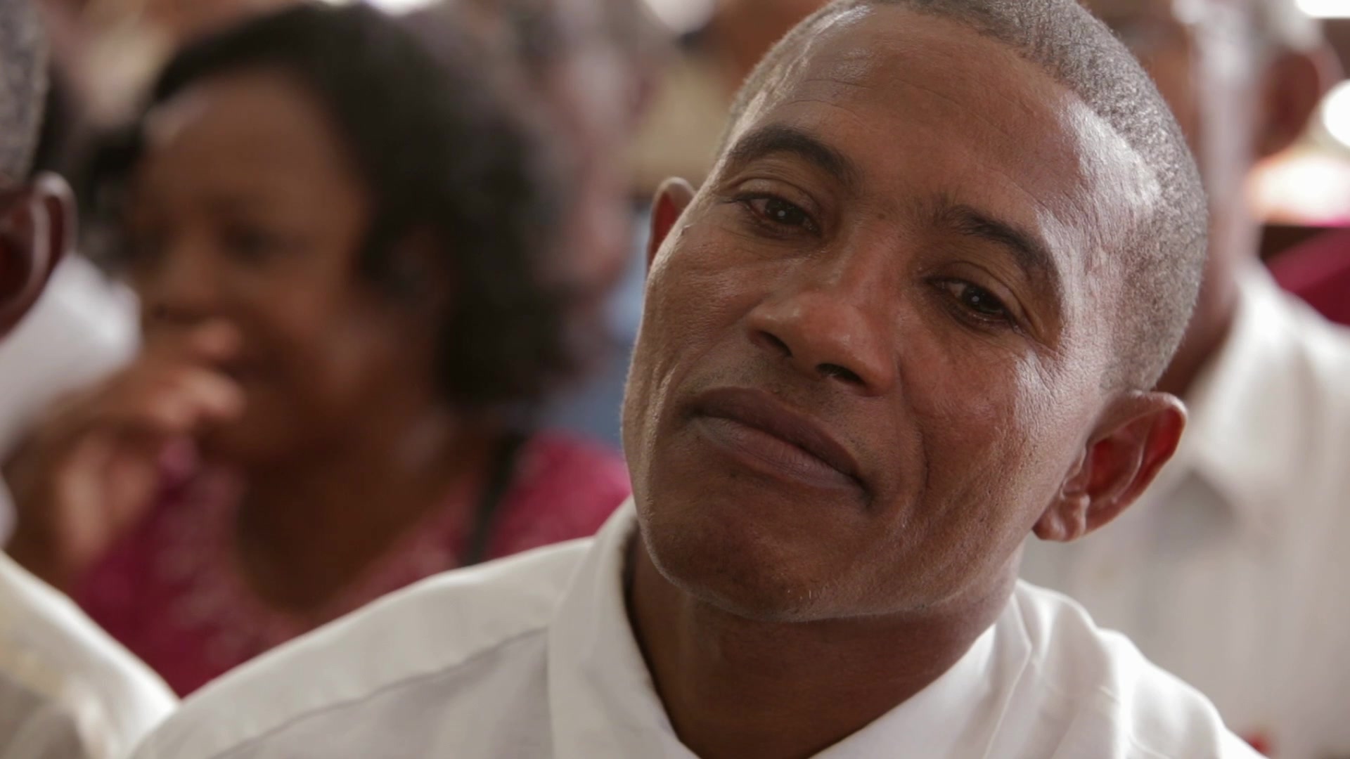 People in Church in Cuba