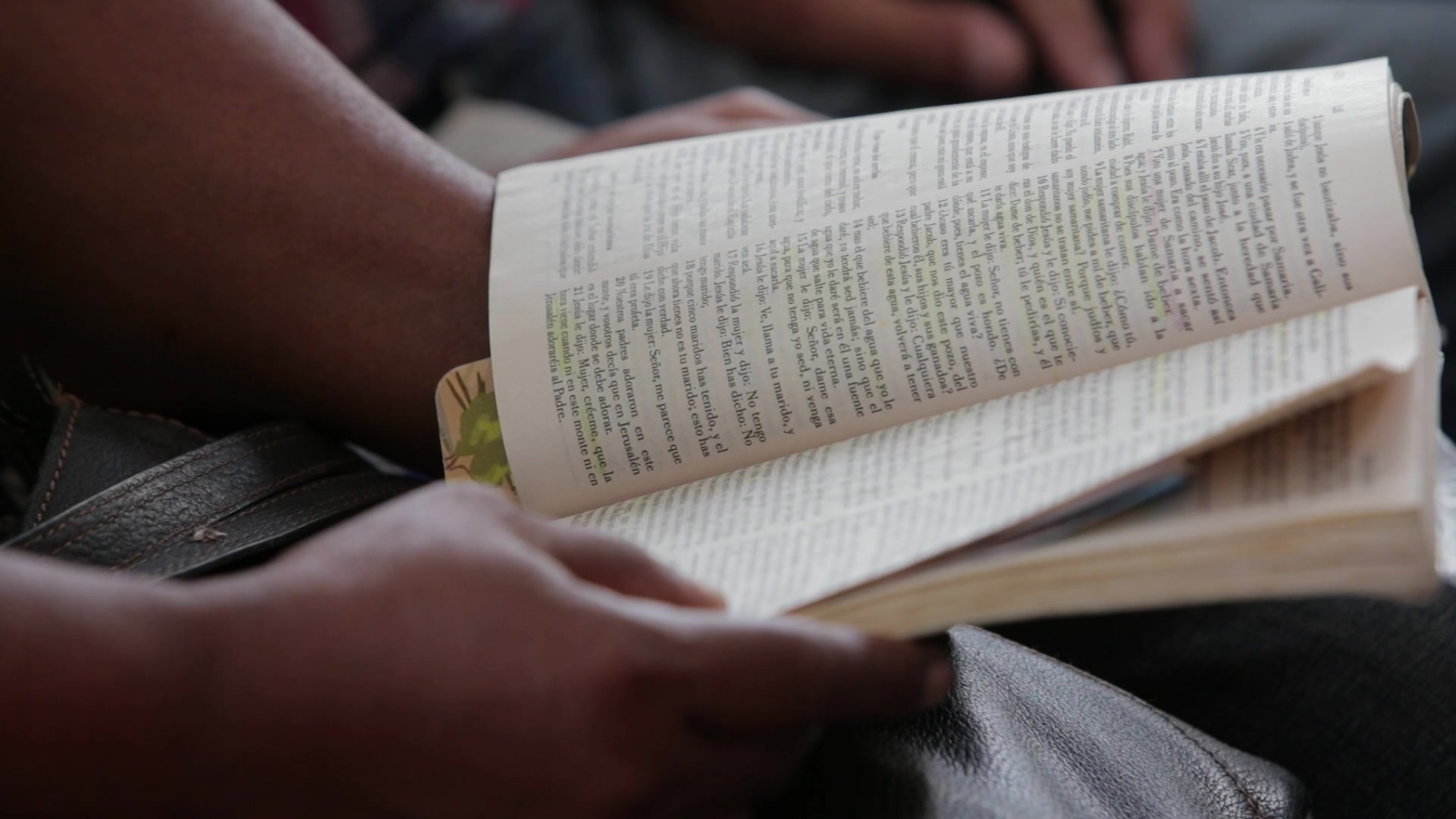 Reading Bible in Church in Cuba
