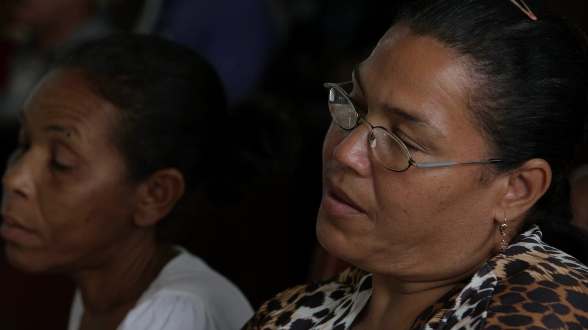 People in Church in Cuba